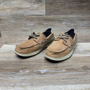 Sperry Lanyard Youth Leather Boat Shoe Boys Size 6M